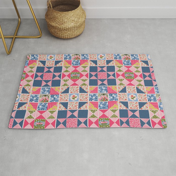 Modern Preppy Leopard Cat Jungle Oasis Rug Gallery Image 1