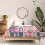 Modern Preppy Leopard Cat Jungle Oasis Comforter Gallery Image 3
