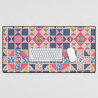 Modern Preppy Leopard Cat Jungle Oasis Desk Mat Gallery Image 1