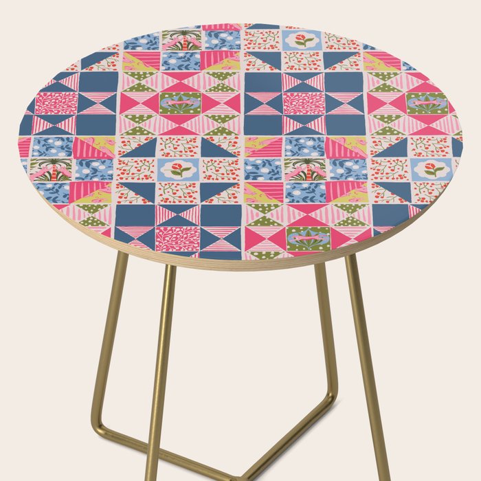 Modern Preppy Leopard Cat Jungle Oasis Side Table Gallery Image 2