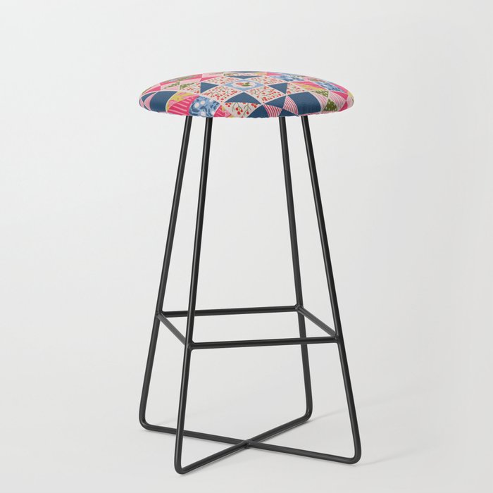 Modern Preppy Leopard Cat Jungle Oasis Stool Gallery Image 1