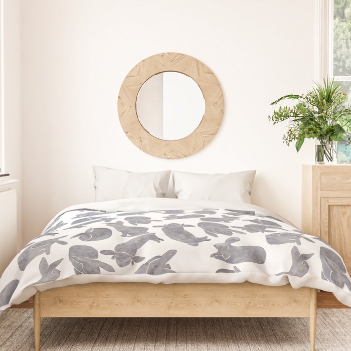 Bunny Poses Duvet Cover Gallery Image 3