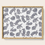 Bunny Poses Serving Tray Gallery Image 1