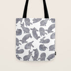 Bunny Poses Tote Bag Gallery Image 1