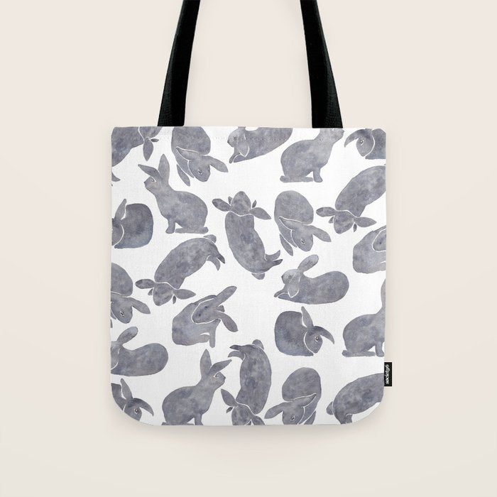 Bunny Poses Tote Bag Gallery Image 1