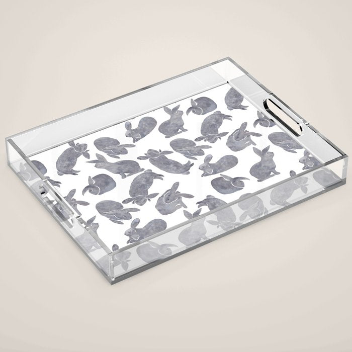Bunny Poses Acrylic Tray Gallery Image 1