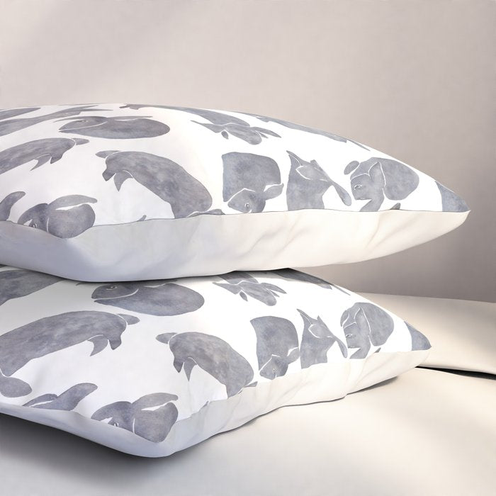Bunny Poses Pillow Sham Gallery Image 3