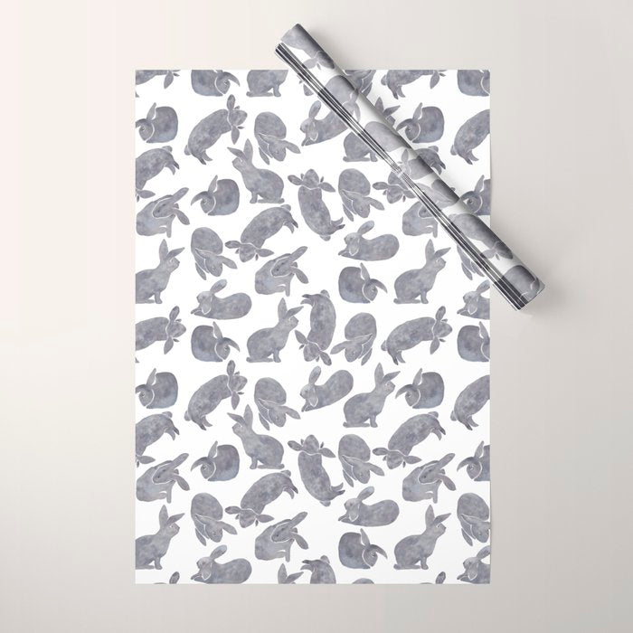 Bunny Poses Wrapping Paper Gallery Image 1