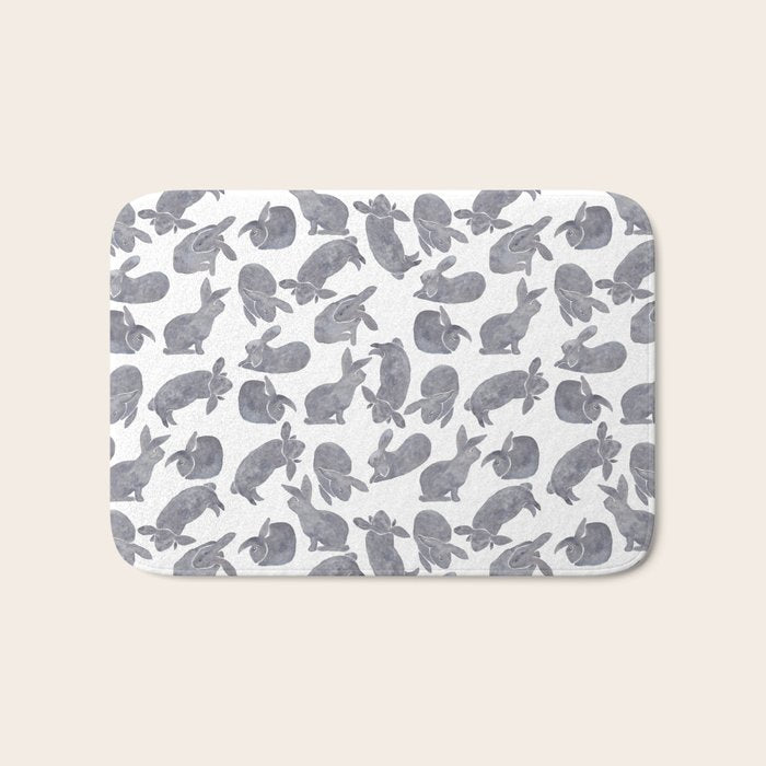 Bunny Poses Bath Mat Gallery Image 1