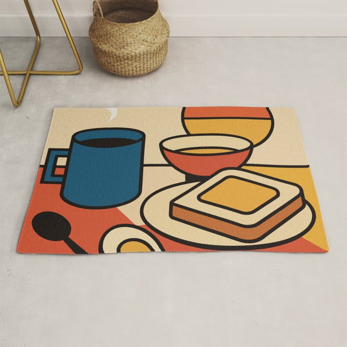 Colorful Breakfast Setup Rug Gallery Image 1