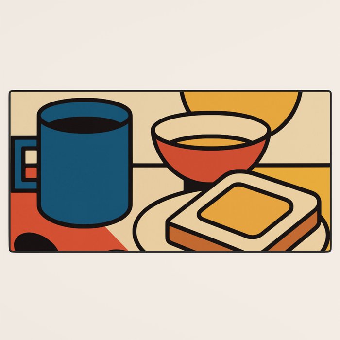 Colorful Breakfast Setup Desk Mat Gallery Image 3