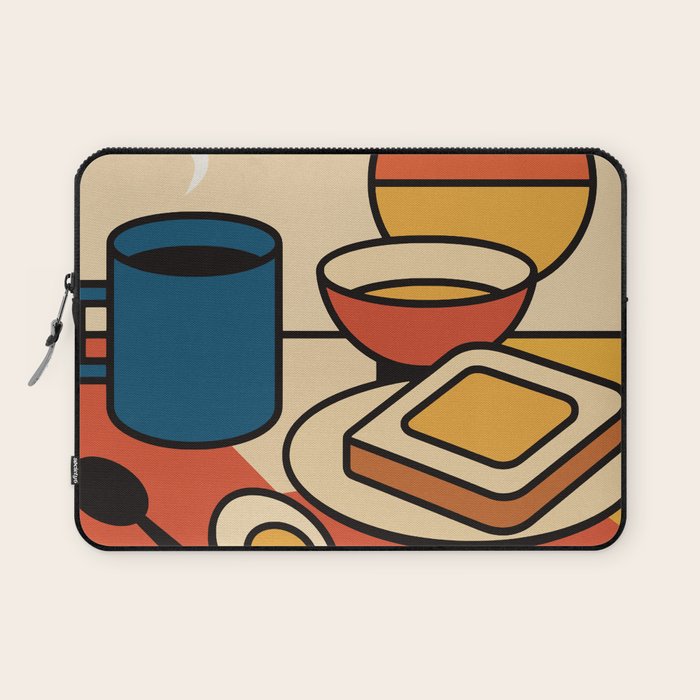 Colorful Breakfast Setup Laptop Sleeve Gallery Image 1