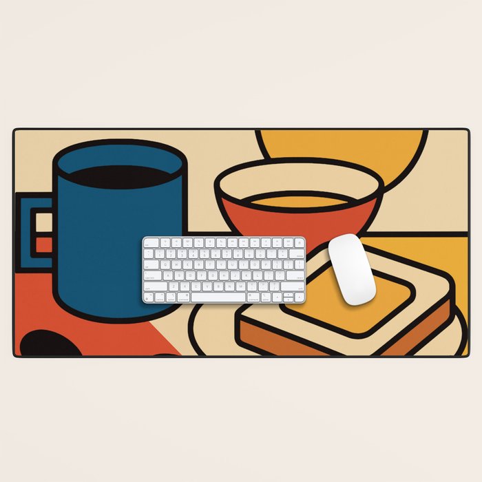 Colorful Breakfast Setup Desk Mat Gallery Image 1