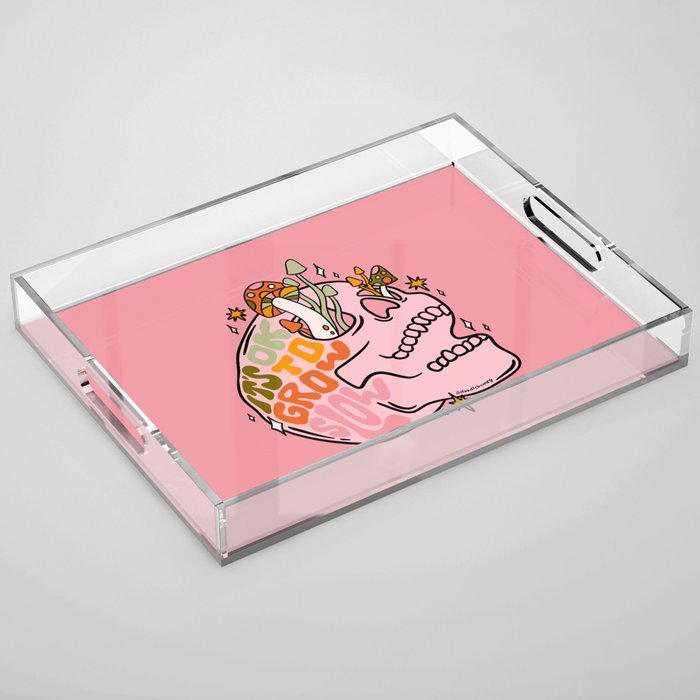 It's Ok to Grow Slow Acrylic Tray Gallery Image 1