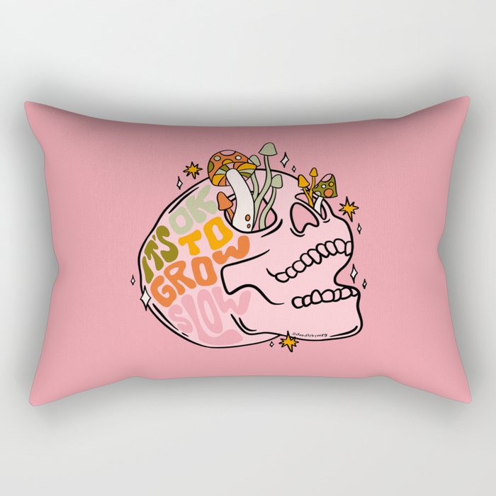 It's Ok to Grow Slow Rectangular Pillow Gallery Image 2