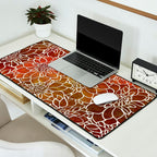 Dahlia Flower Pattern 18 Desk Mat Gallery Image 2