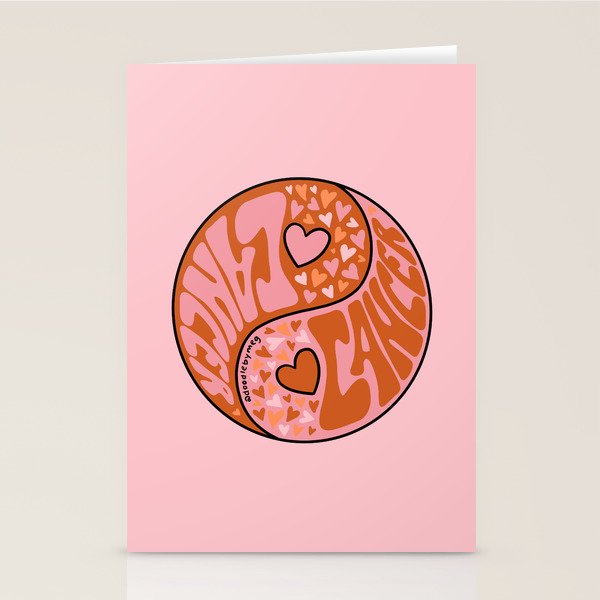 Cancer Yin Yang Stationery Card Gallery Image 2