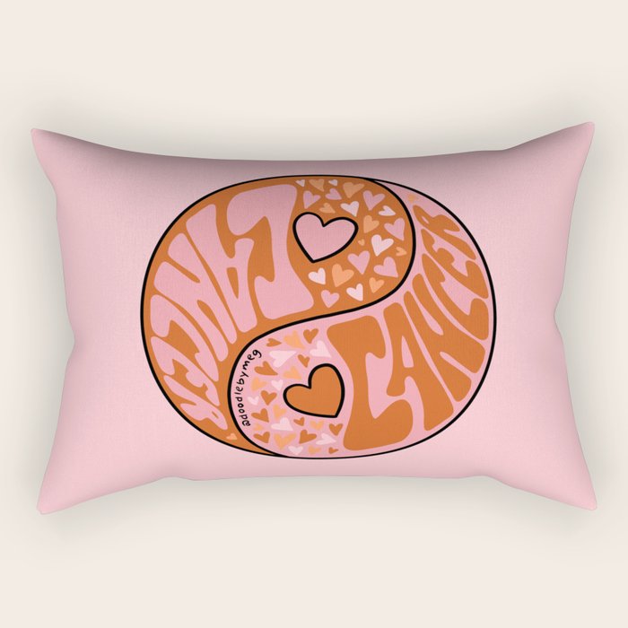 Cancer Yin Yang Rectangular Pillow Gallery Image 2
