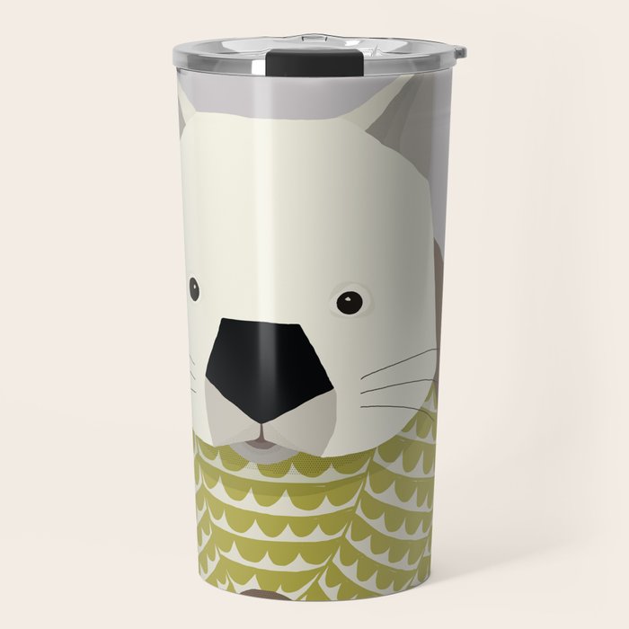 Whimsical Wombat Travel Mug Gallery Image 1