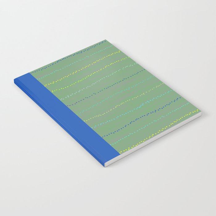 Minimal Doodle Dots in Sage Green Notebook Gallery Image 2