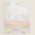 Ecstatic - Pink and Yellow Pastel Seascape Jigsaw Puzzle Gallery Image 1