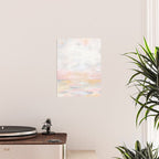 Ecstatic - Pink and Yellow Pastel Seascape Poster Gallery Image 2