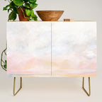 Ecstatic - Pink and Yellow Pastel Seascape Credenza Gallery Image 1