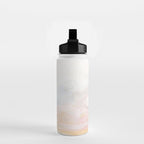 Ecstatic - Pink and Yellow Pastel Seascape Water Bottle Gallery Image 2