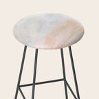 Ecstatic - Pink and Yellow Pastel Seascape Stool Gallery Image 2