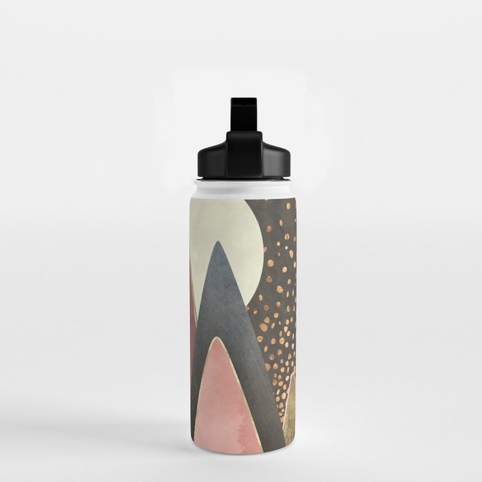 Pink and Gold Peaks Water Bottle Gallery Image 2