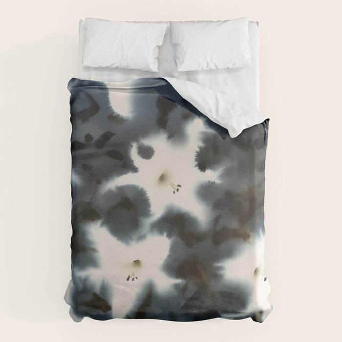 Midnight Lilies Duvet Cover Gallery Image 6