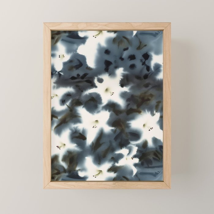 Midnight Lilies Mini Art Print Gallery Image 1