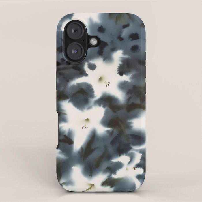 Midnight Lilies iPhone Case Gallery Image 1