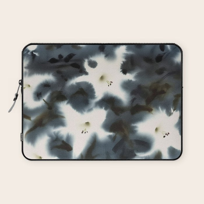 Midnight Lilies Laptop Sleeve Gallery Image 1