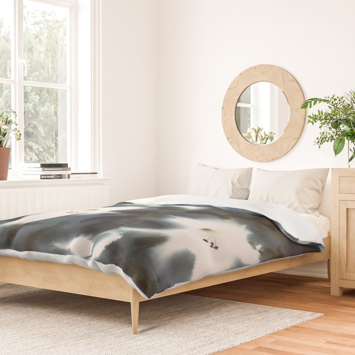 Midnight Lilies Duvet Cover Gallery Image 2