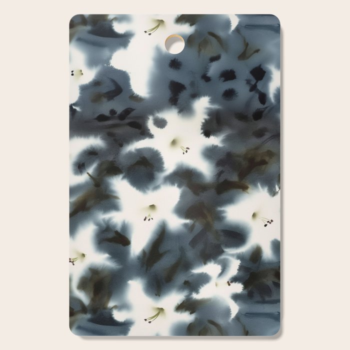 Midnight Lilies Cutting Board Gallery Image 1
