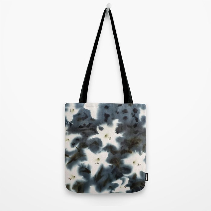 Midnight Lilies Tote Bag Gallery Image 2