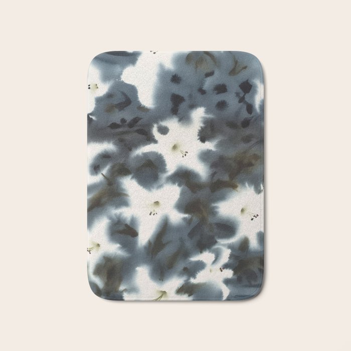 Midnight Lilies Bath Mat Gallery Image 1