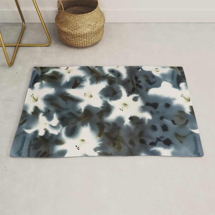 Midnight Lilies Rug Gallery Image 1