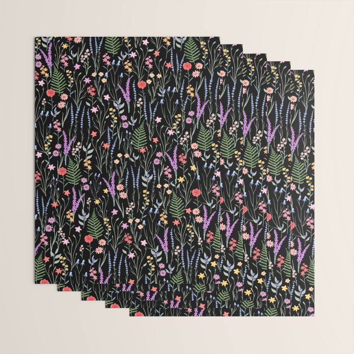 The meadows colorful floral pattern Wrapping Paper Gallery Image 3
