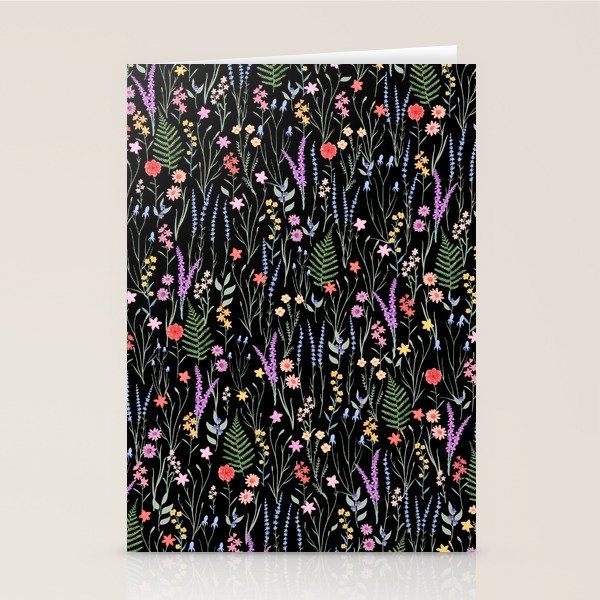 The meadows colorful floral pattern Stationery Card Gallery Image 2