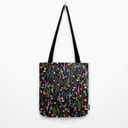 The meadows colorful floral pattern Tote Bag Gallery Image 2