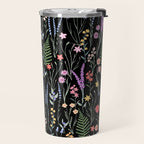 The meadows colorful floral pattern Travel Mug Gallery Image 2