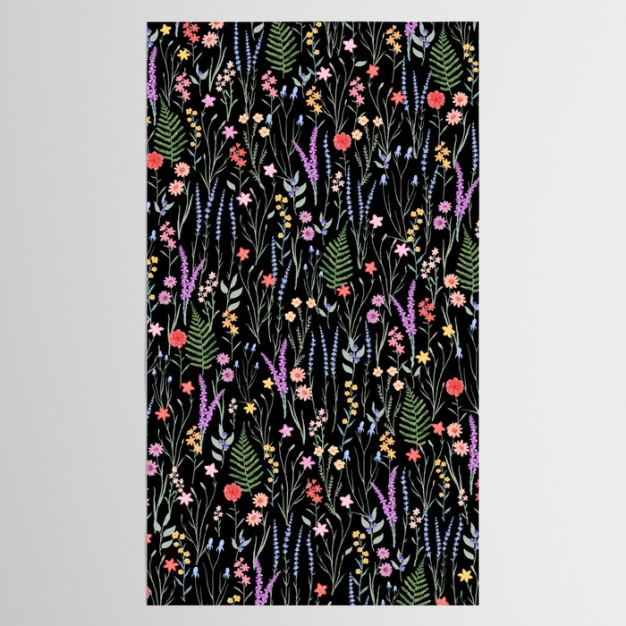 The meadows colorful floral pattern Tablecloth Gallery Image 2