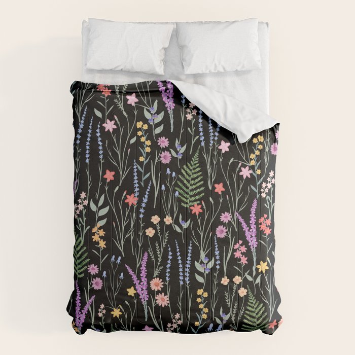 The meadows colorful floral pattern Comforter Gallery Image 1