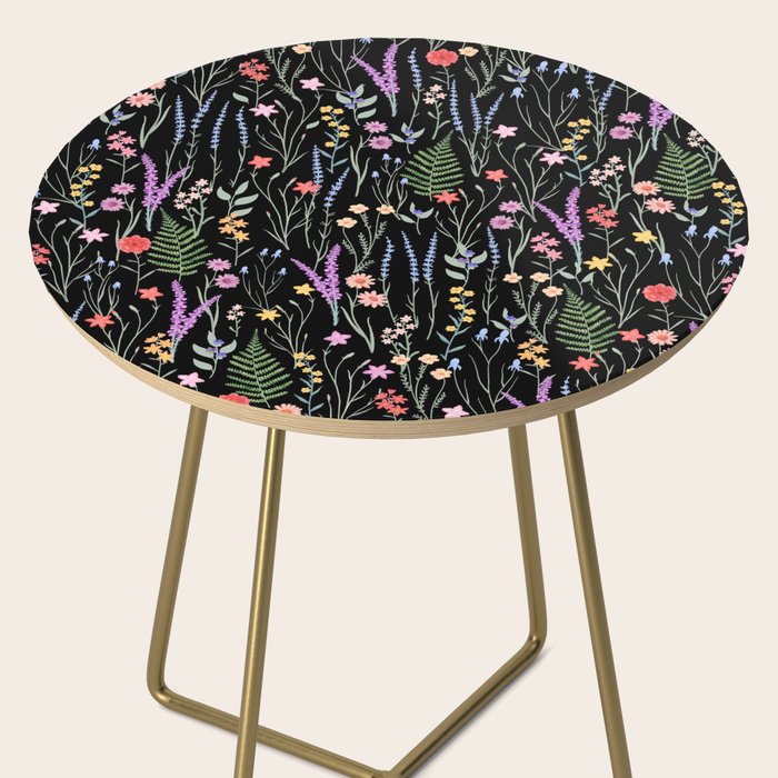 The meadows colorful floral pattern Side Table Gallery Image 2