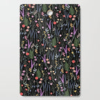 The meadows colorful floral pattern Cutting Board Gallery Image 1