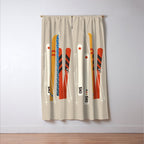 Ski Illustration Window Curtain Gallery Image 3
