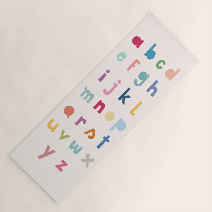 ABC alphabet art Yoga Mat Gallery Image 1