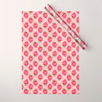 Disco Ball Strawberry Wrapping Paper Gallery Image 1